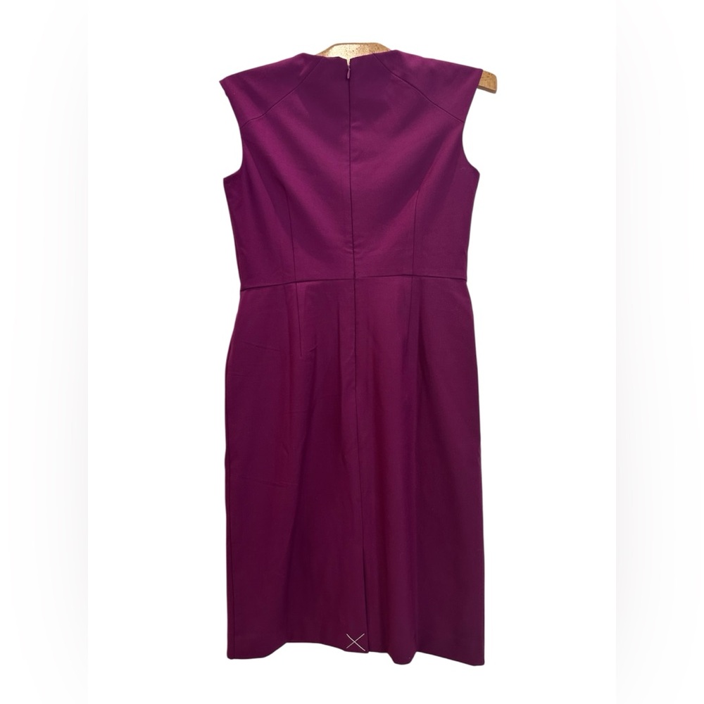 NWT Anne Taylor Plum Cap Sleeve Career wear Dress Size 2P Retail $159 - Picture 4 of 9